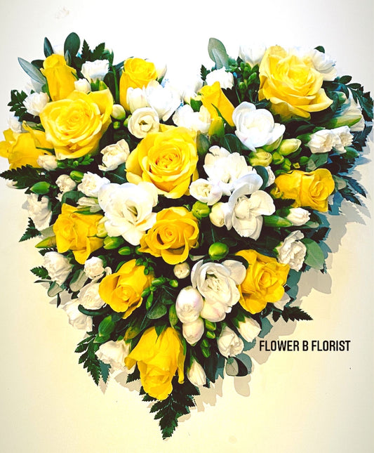 Rose & Freesia Heart