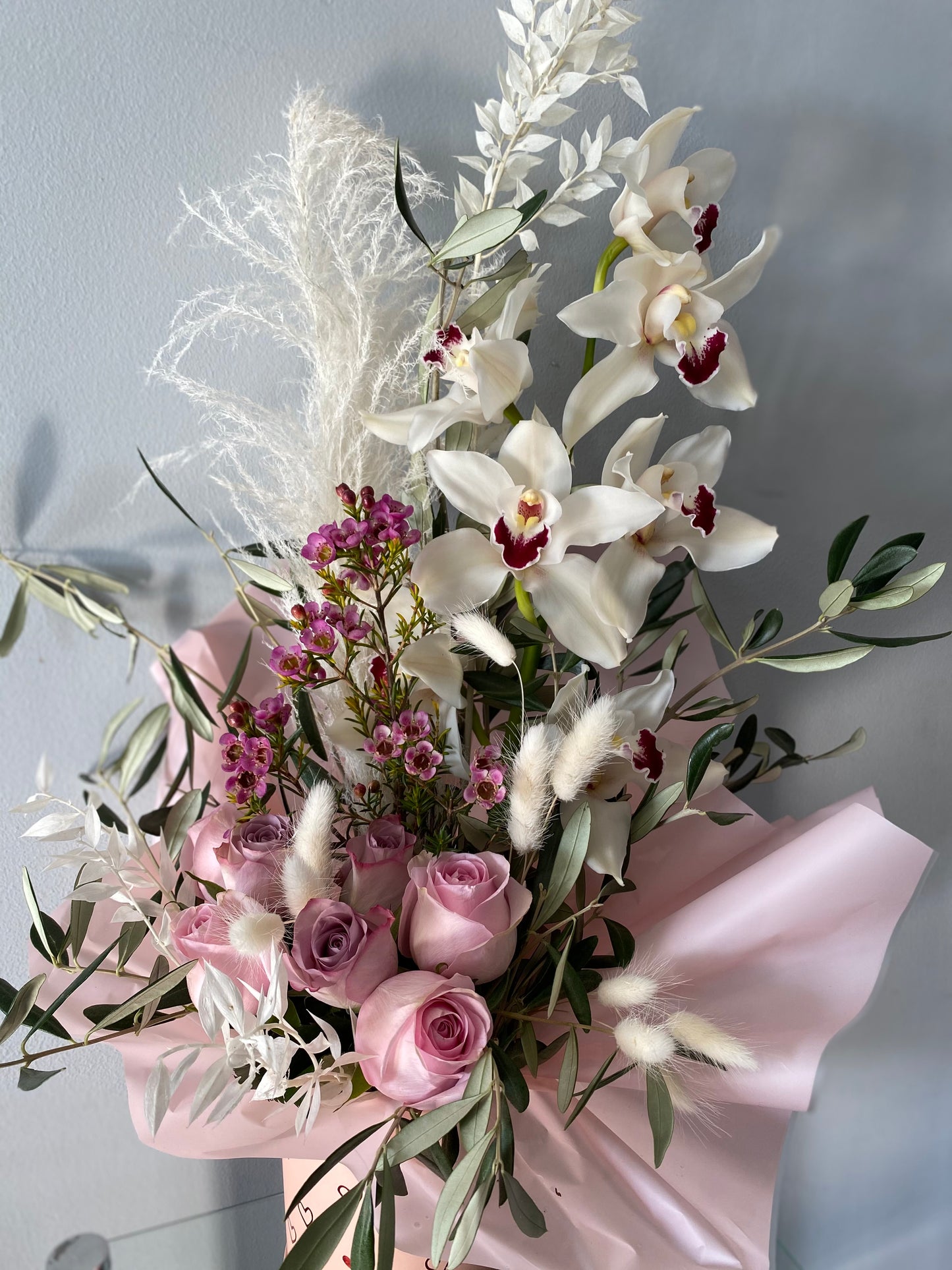 Orchid & Rose Arrangement