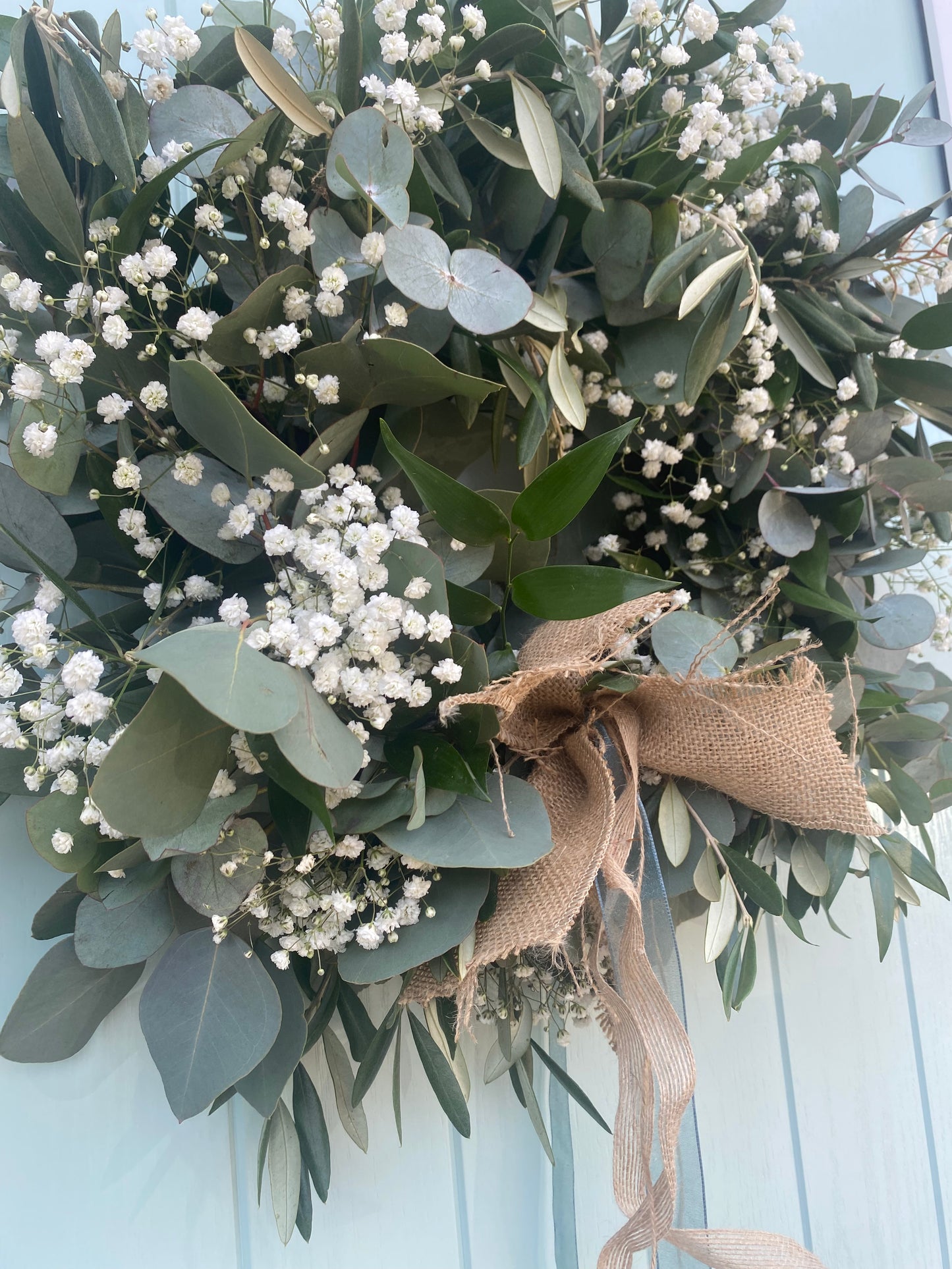 Foliage & Gypsophila Wreath