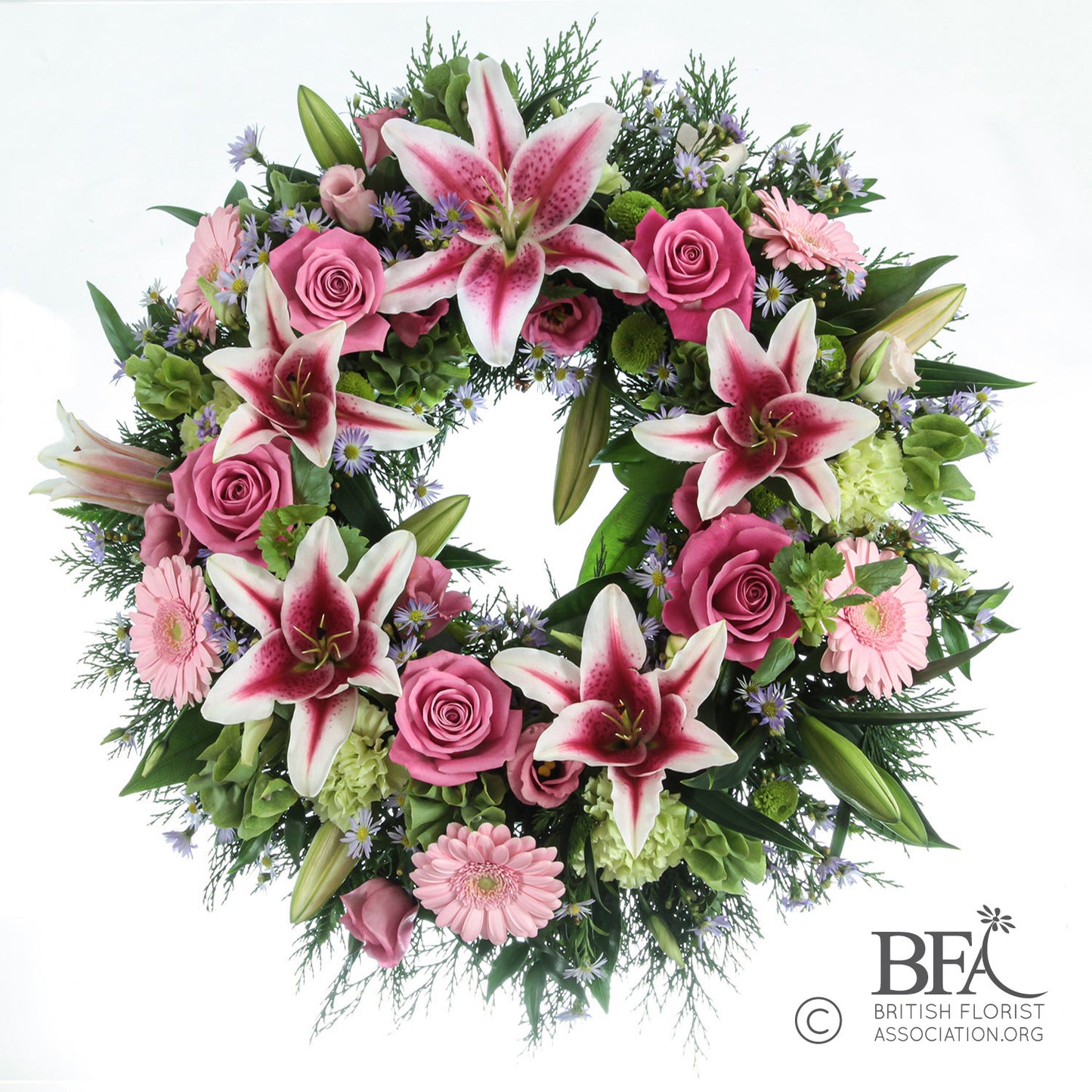 Rose & Lily Wreath